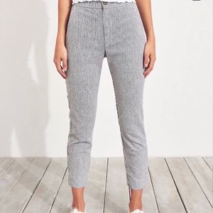 Hollister Striped Crop Tapered Pants